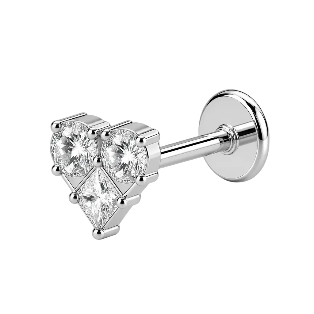 Piercing Titanium Labret Formas | Linha Premium