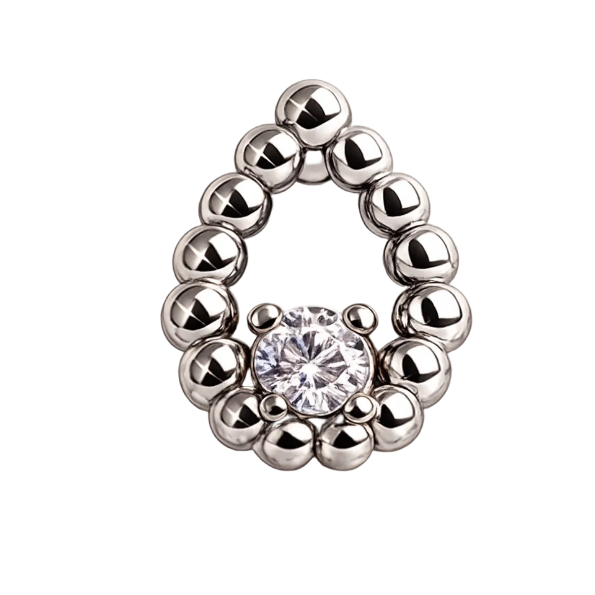 Piercing Titanium Labret Gota Esfera | Linha Essencial