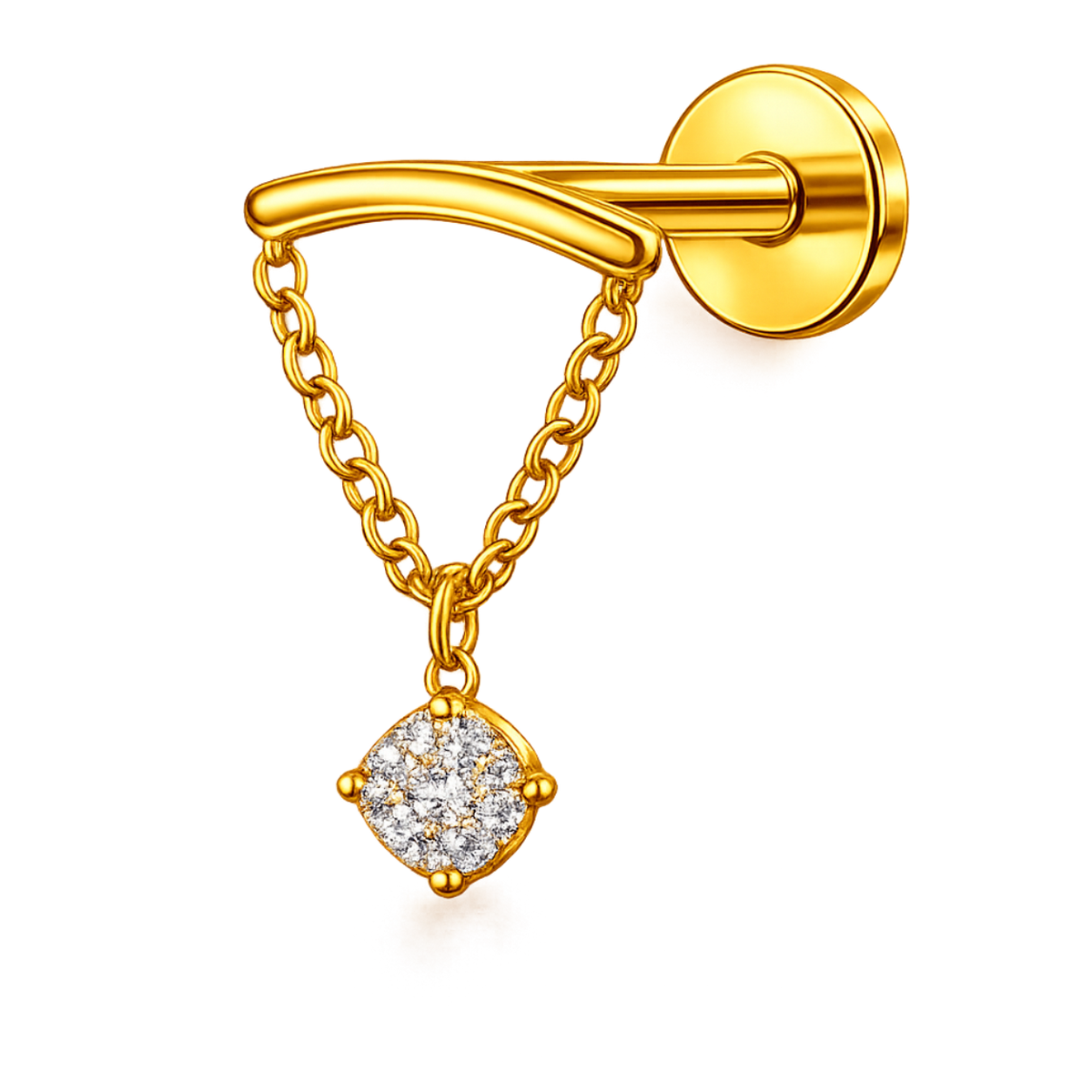 Piercing Titanium Labret Invictus Pendentes | Linha Premium