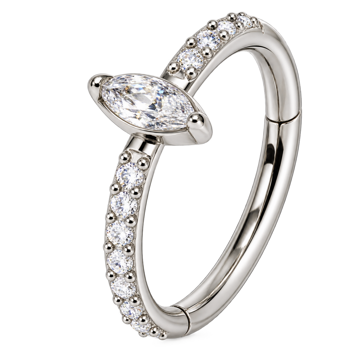 Piercing Titanium Argola Pingo Luanda | Linha Premium