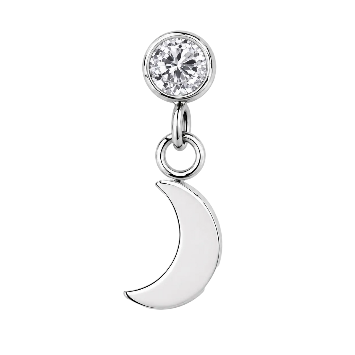Piercing Titanium Labret Pontos de Luz c/ Pendentes DIVERSOS | Linha Essencial