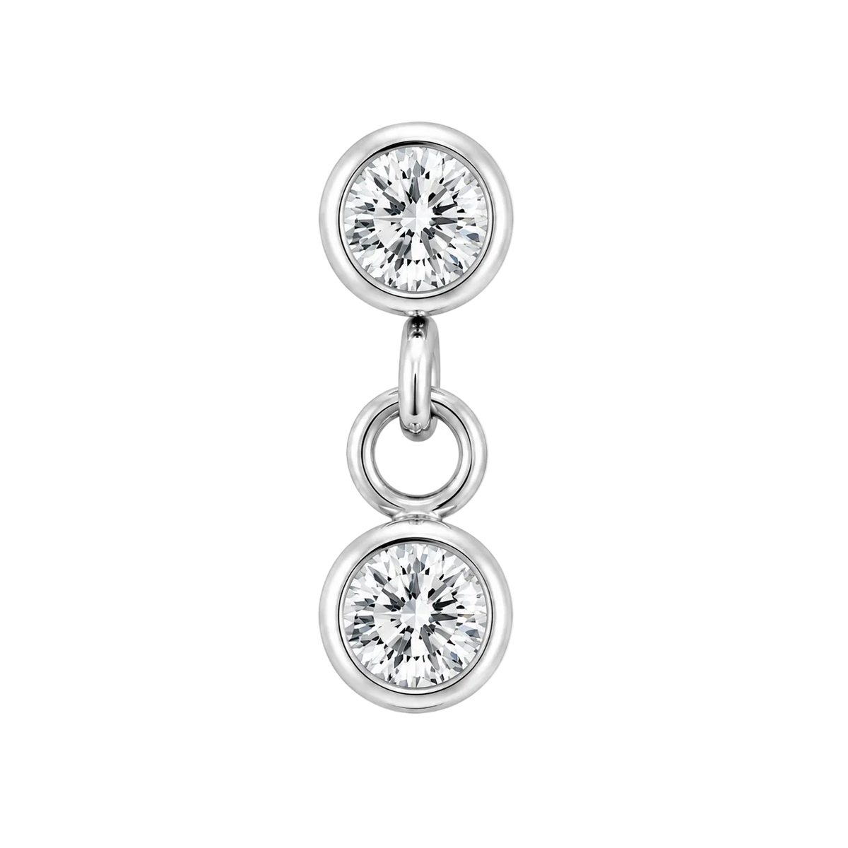 Piercing Titanium Labret Pontos de Luz c/ Pendentes DIVERSOS | Linha Essencial
