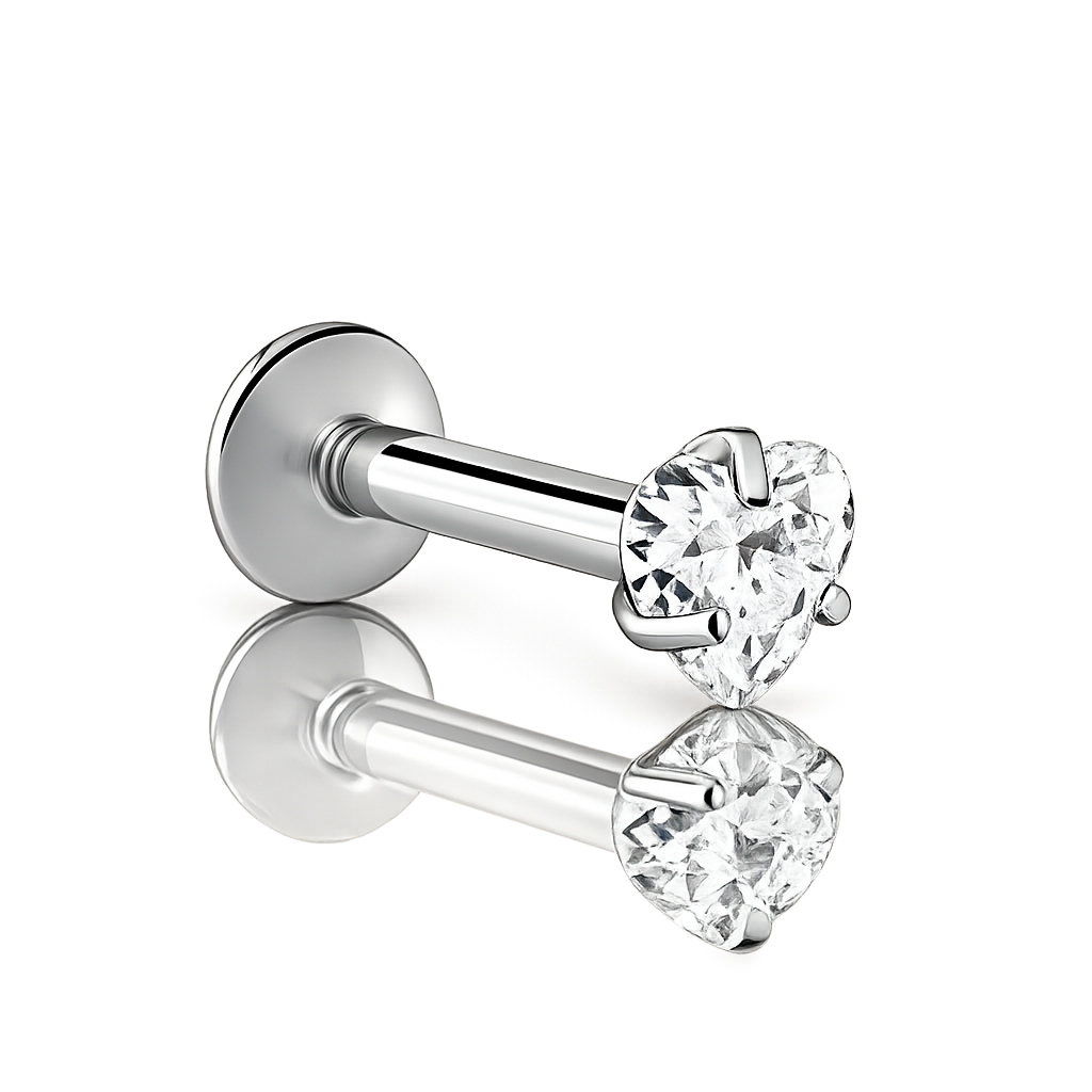 Piercing Titanium Labret Ponto de Luz RIG GARRA Formas | Linha Essencial