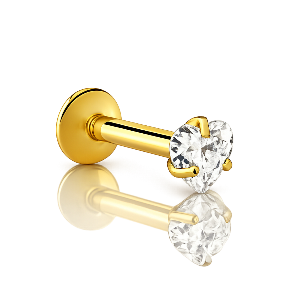 Piercing Titanium Labret Ponto de Luz RIG GARRA Formas | Linha Essencial