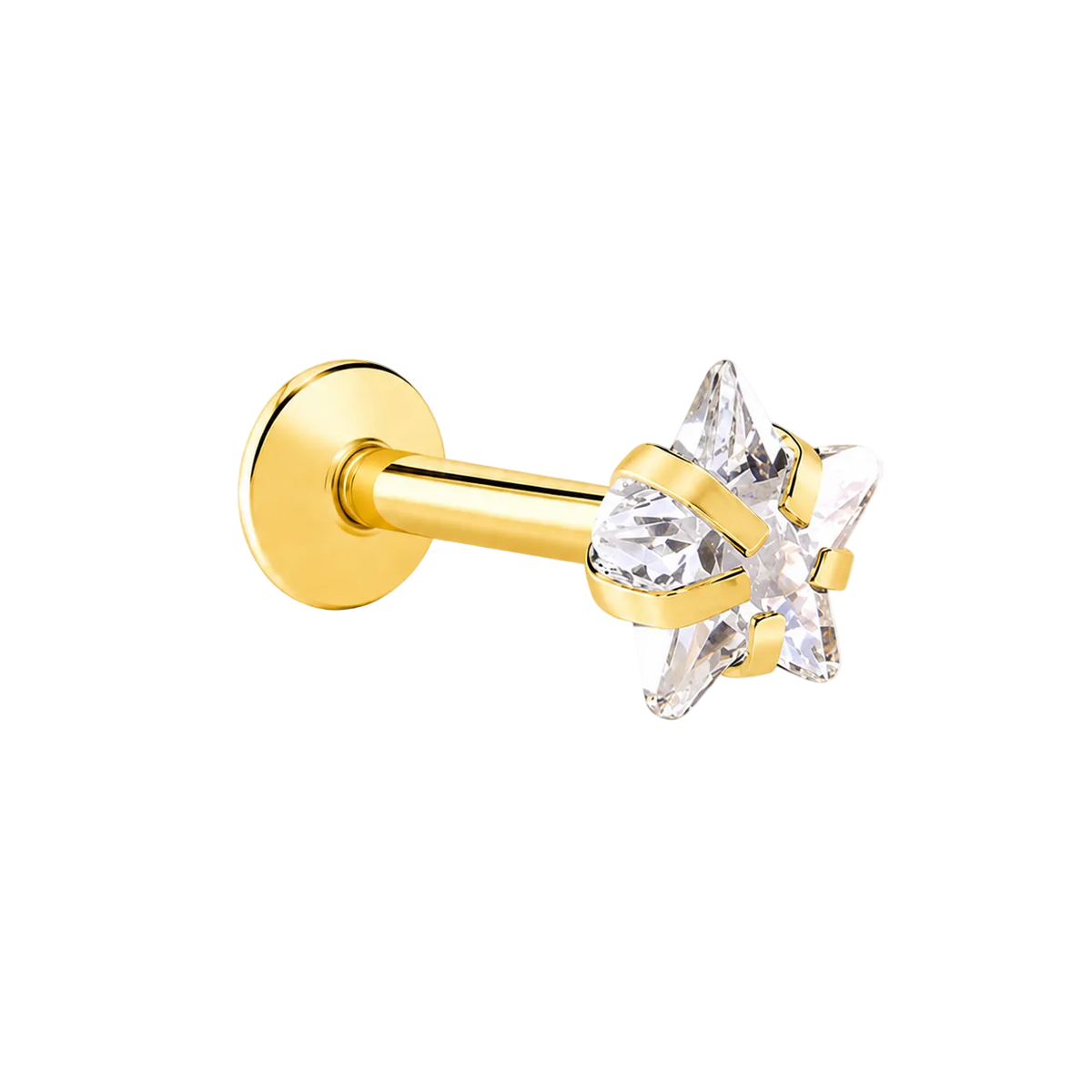 Piercing Titanium Labret Ponto de Luz RIG GARRA Formas | Linha Essencial