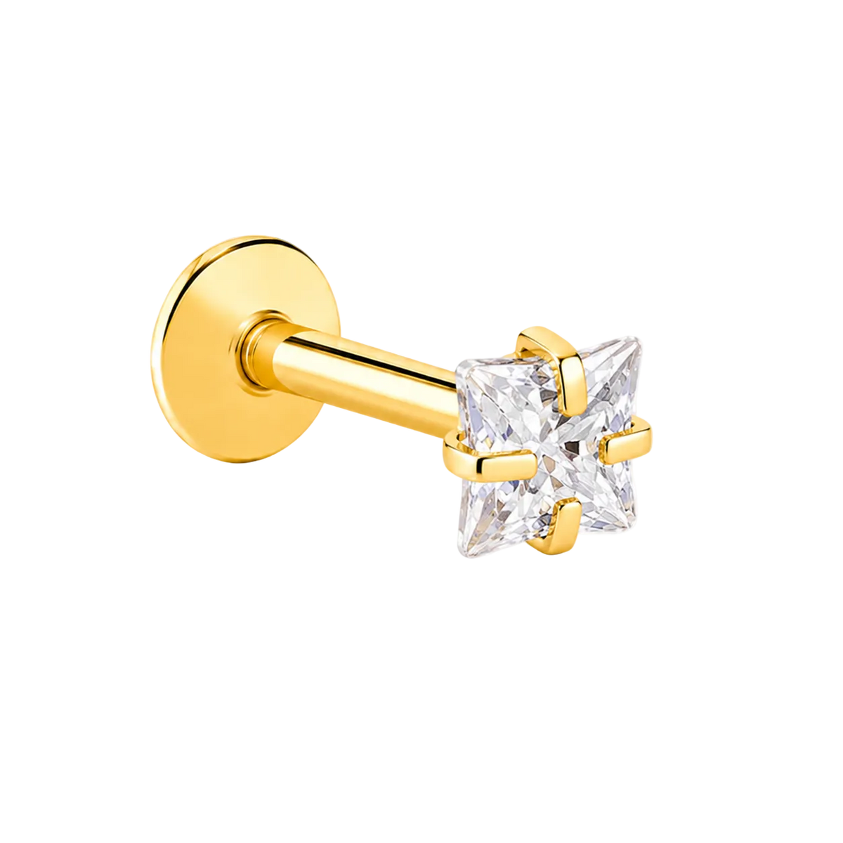 Piercing Titanium Labret Ponto de Luz RIG GARRA Formas | Linha Essencial