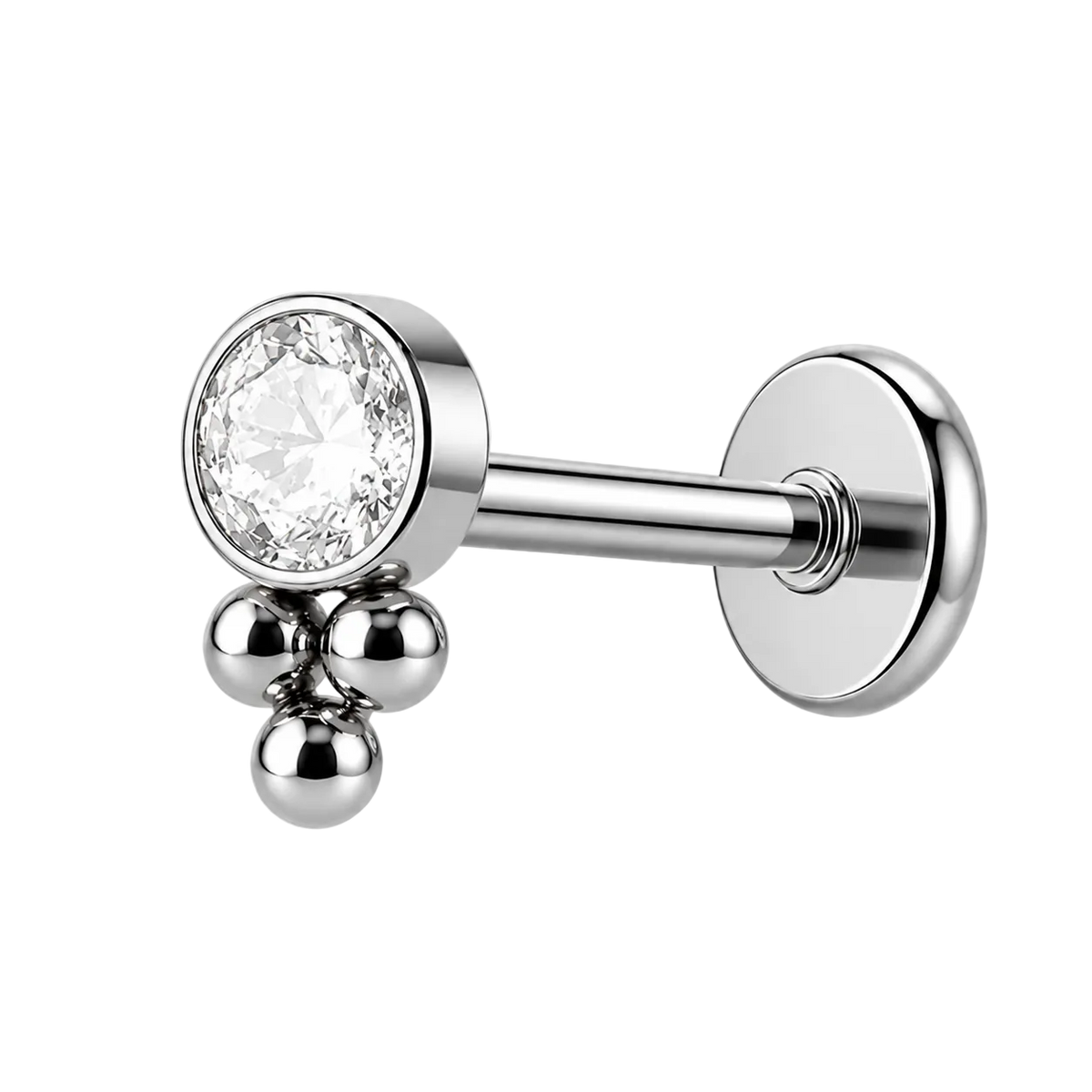 Piercing Titanium Labret Minie Esfera | Linha Essencial