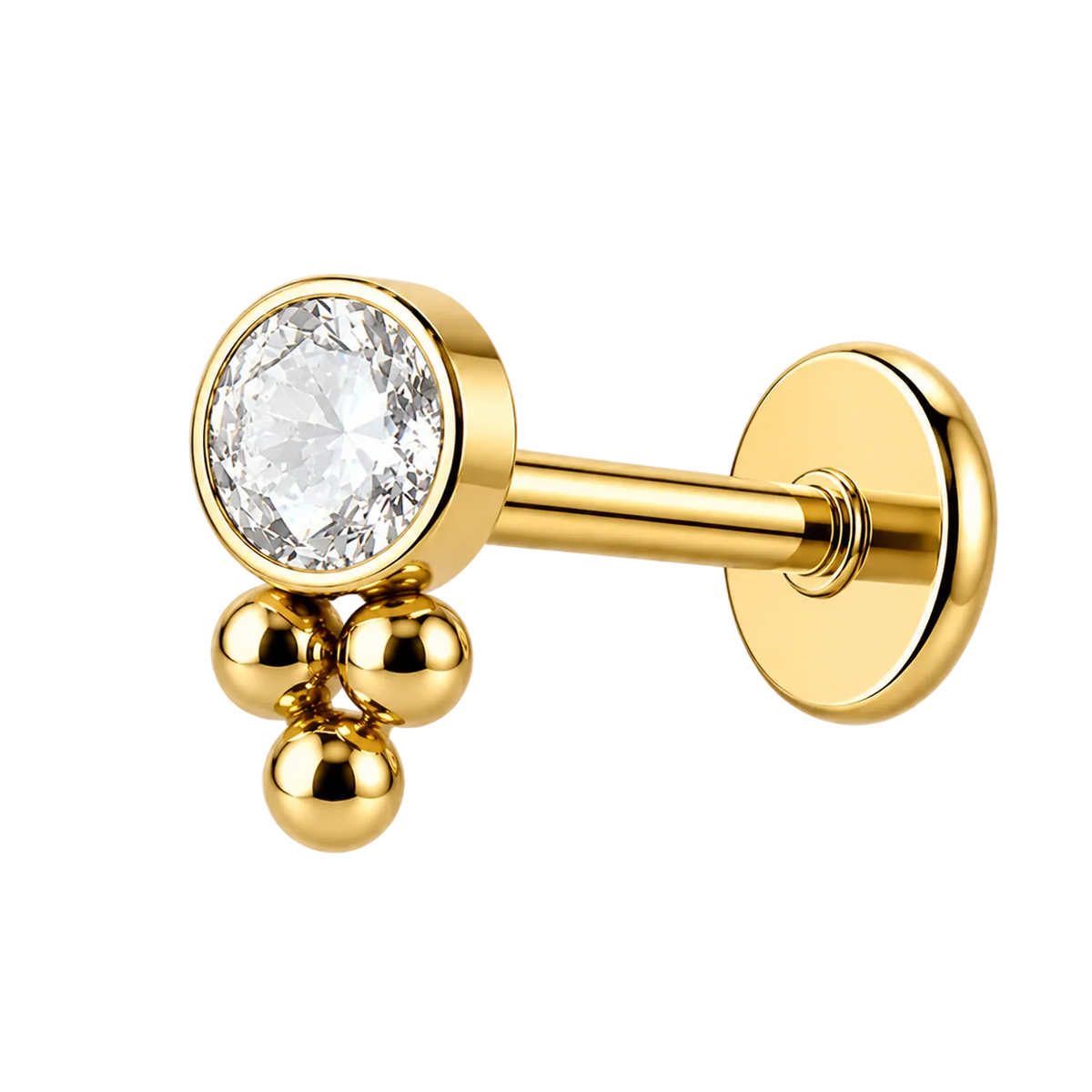 Piercing Titanium Labret Minie Esfera | Linha Essencial