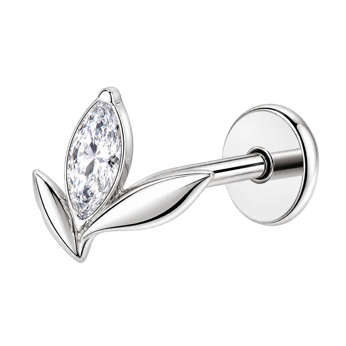 Piercing Titanium Labret Mini Petala | Linha Essencial