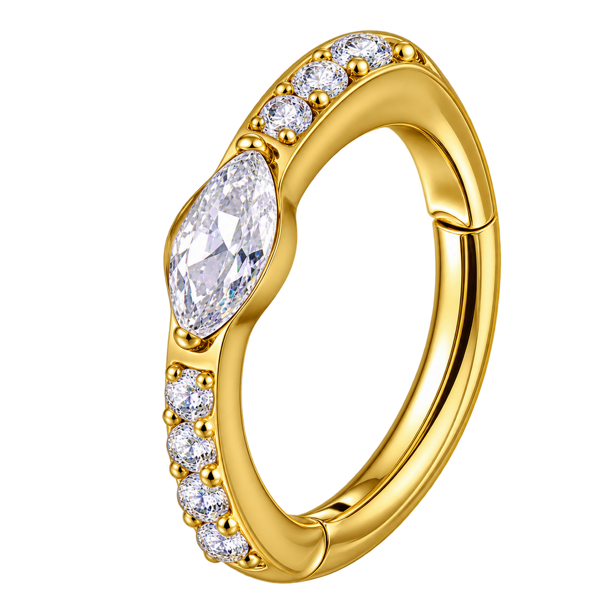 Piercing Titanium Argola Novo Pingo | Linha Premium