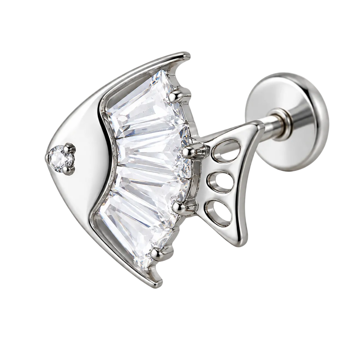 Piercing Titanium Labret Peixe | Linha Premium