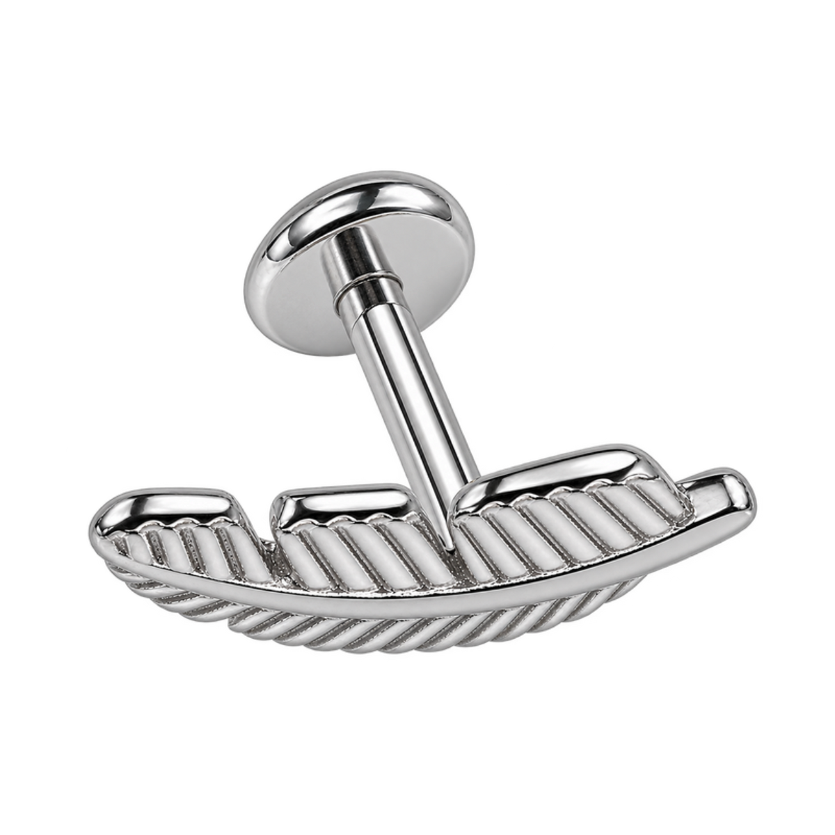 Piercing Titanium Labret Pena Lisa | Linha Essencial