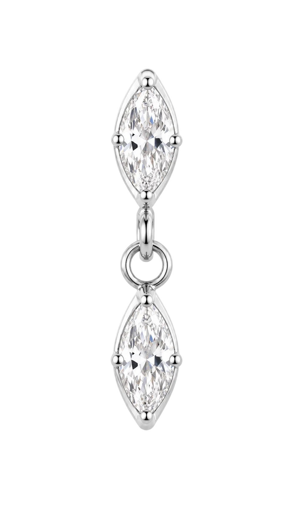 Piercing Titanium Labret Pontos de Luz c/ Pendentes DIVERSOS | Linha Essencial