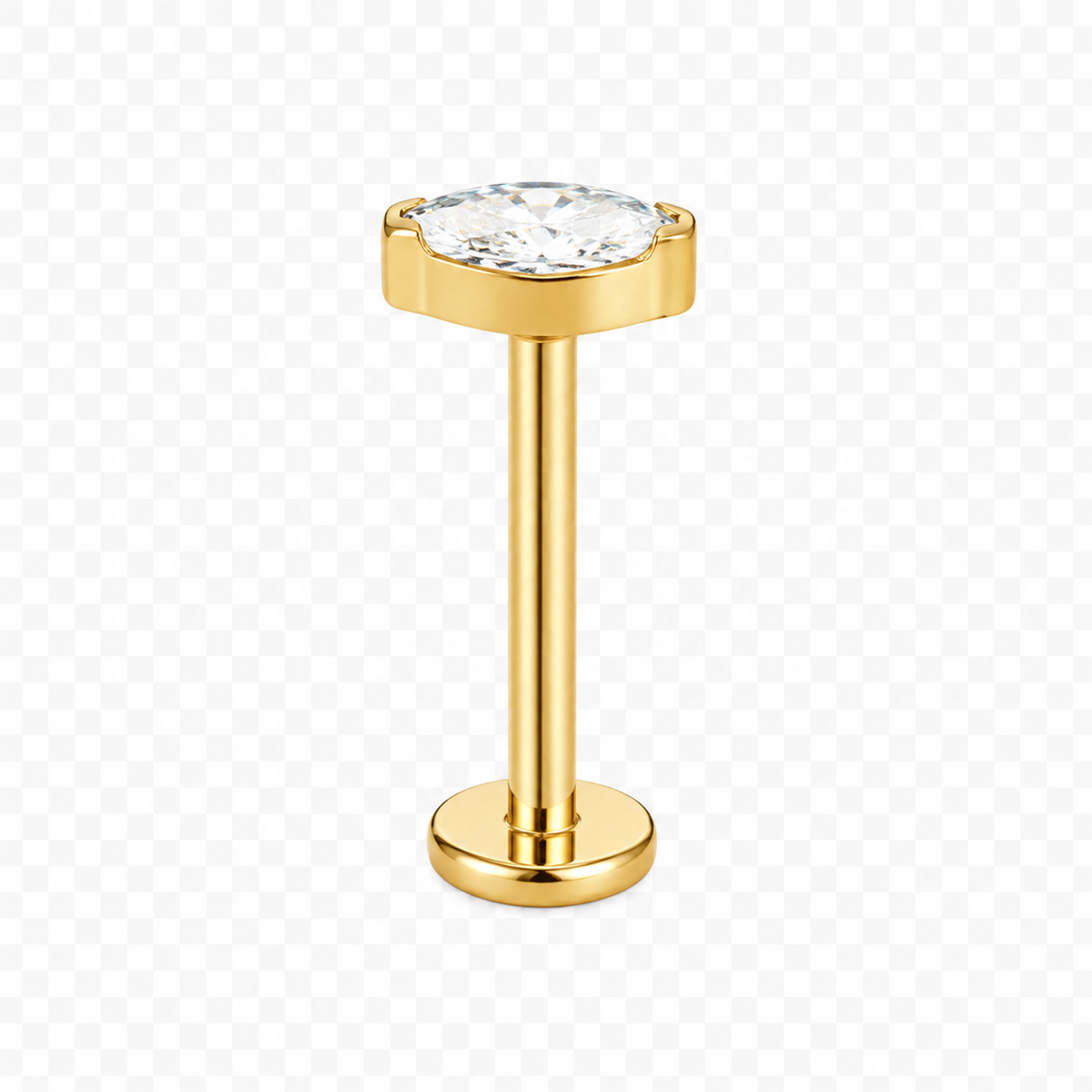 Piercing Titanium Labret Pingo | Linha Essencial
