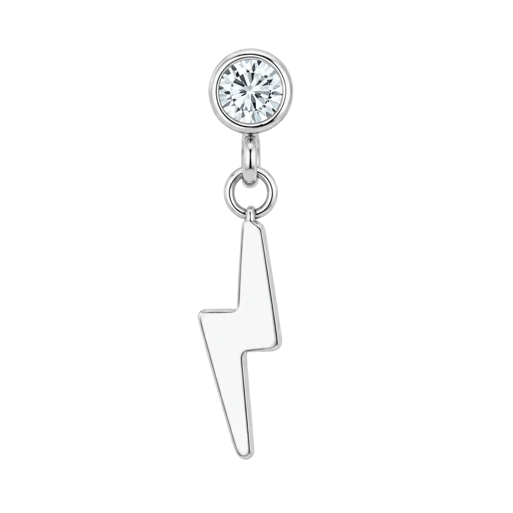 Piercing Titanium Labret Pontos de Luz c/ Pendentes DIVERSOS | Linha Essencial