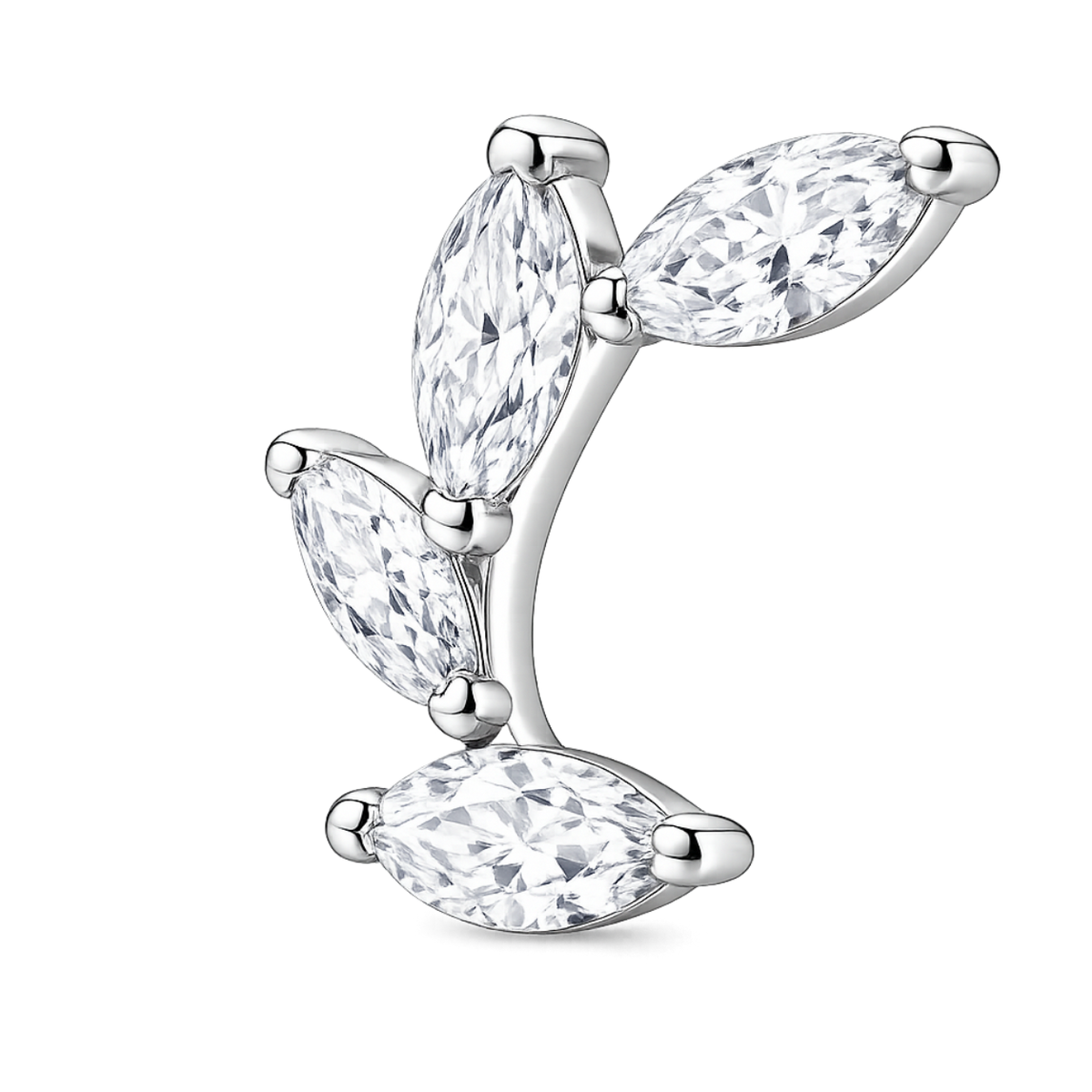 Piercing Titanium Labret Raminhos TAMANHOS | Linha Premium