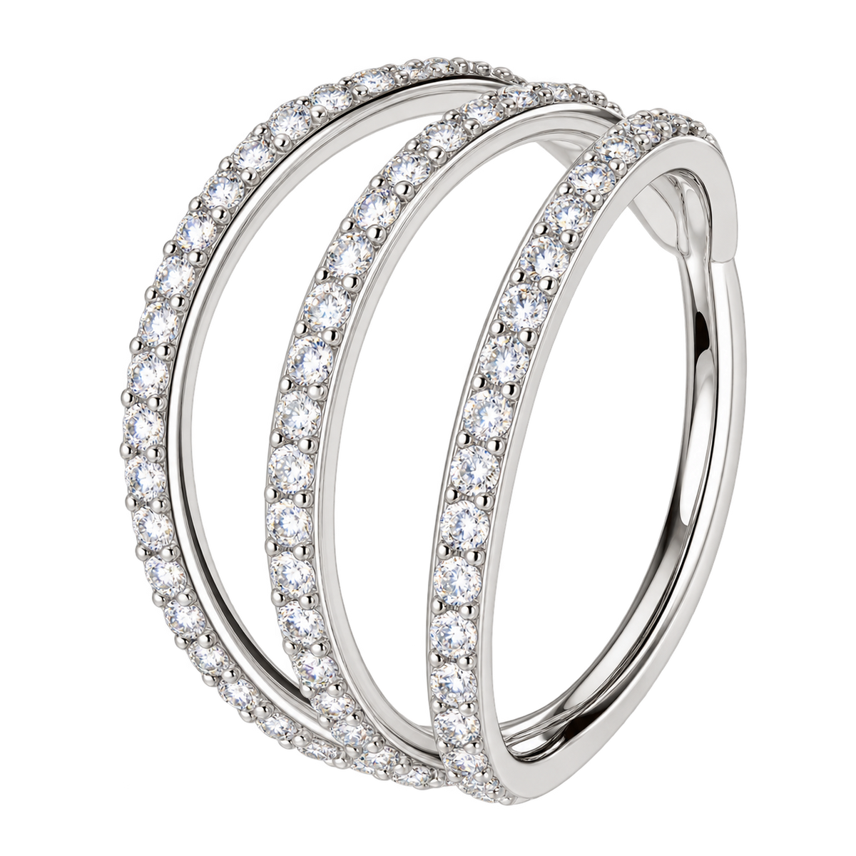 Piercing Titanium Argola Tokyo Tripla | Linha Premium