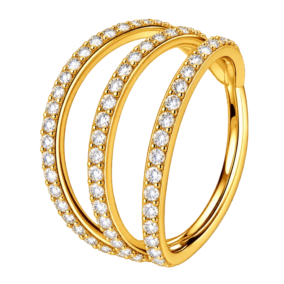 Piercing Titanium Argola Tokyo Tripla | Linha Premium