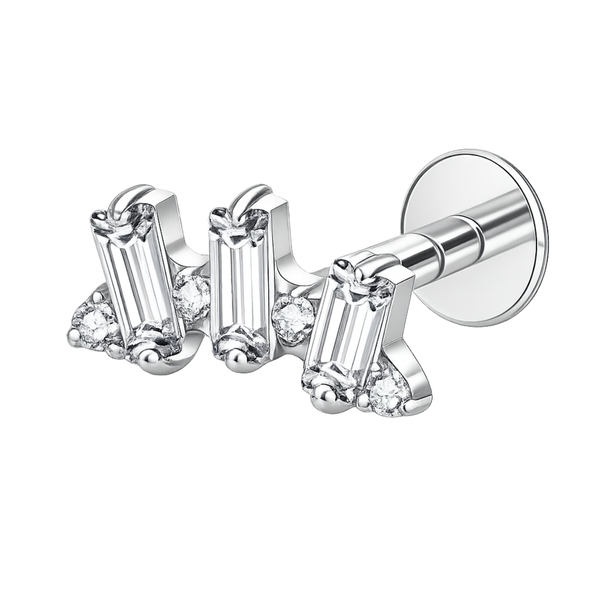 Piercing Titanium Labret Trio MIX | Linha Premium