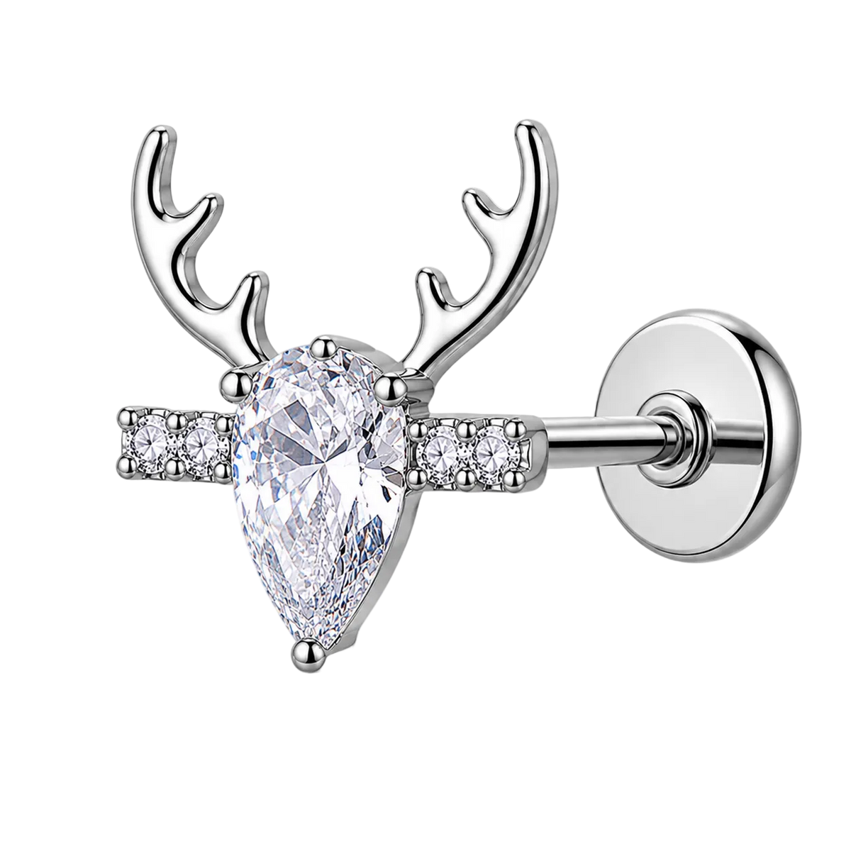 Piercing Titanium Labret Veado | Linha Essencial