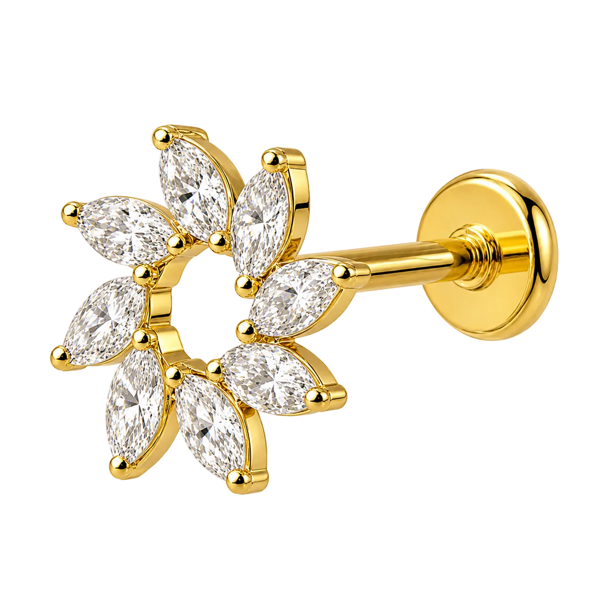 Piercing Titanium Labret Ventania | Linha Essencial
